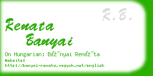 renata banyai business card